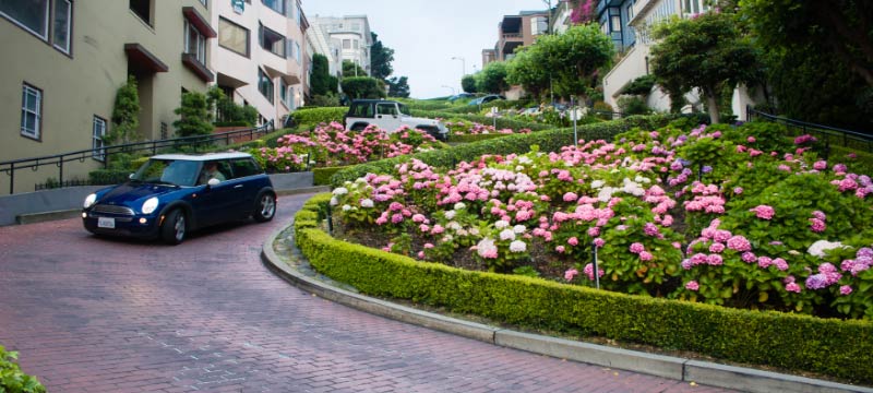 San Francisco Land amrk: Lombard Street